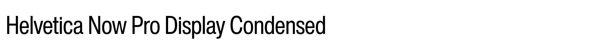 Helvetica Now Pro Display Condensed image